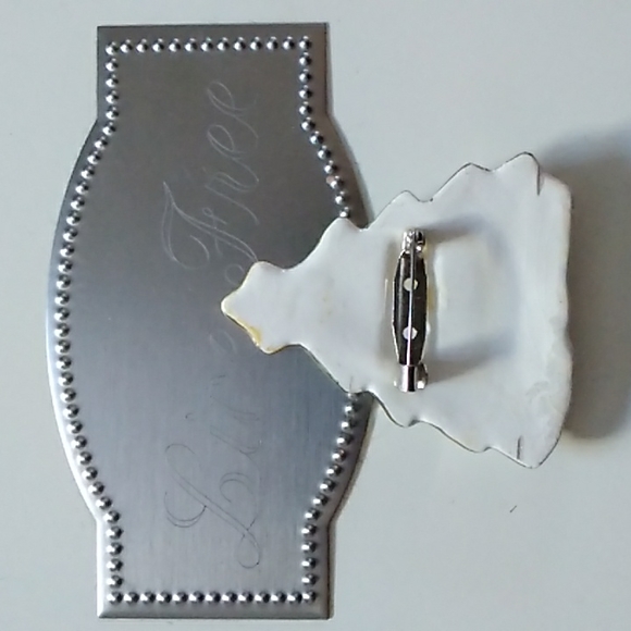 Vintage Christmas Tree Broach - Picture 2 of 3